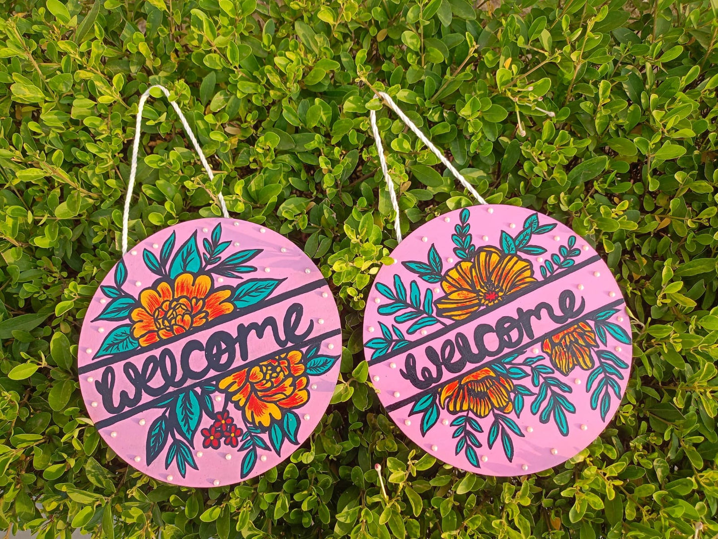Personalized Mandala Name Plate for Home Entrance